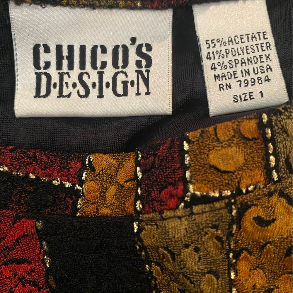 Chico’s Design “Patchwork” Design Top - image 4